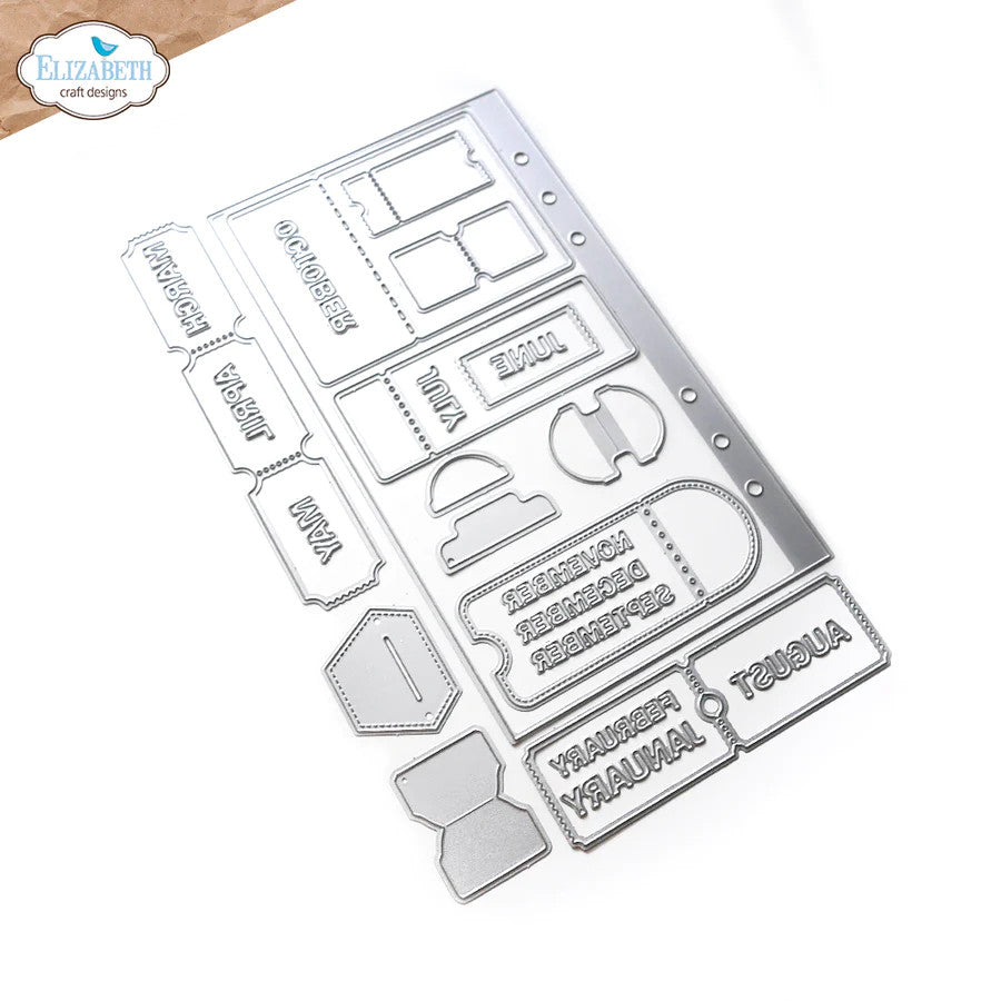 Elizabeth Craft Designs Planificador Essentials 56 entradas y pestañas